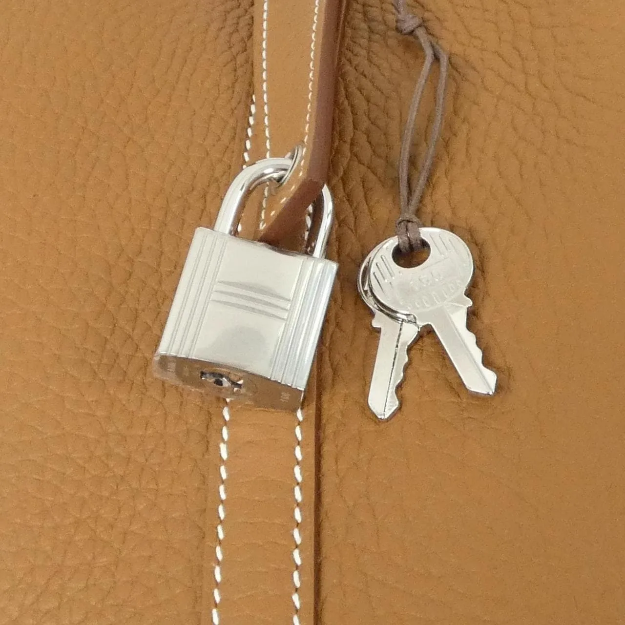 HERMES 056289CK Handbag Clemence Gold Clemence Leather - Thumbnail 3