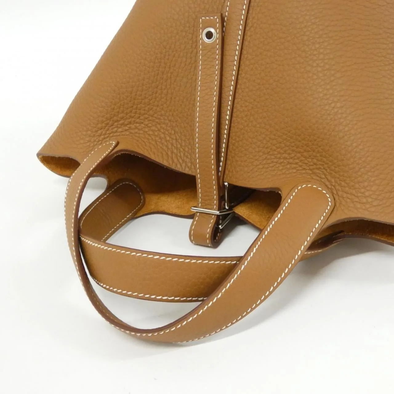 HERMES 056289CK Handbag Clemence Gold Clemence Leather - Thumbnail 4