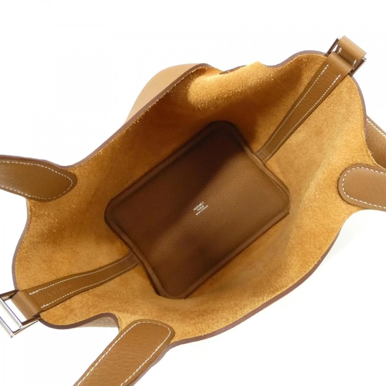 HERMES 056289CK Handbag Clemence Gold Clemence Leather - Thumbnail 5