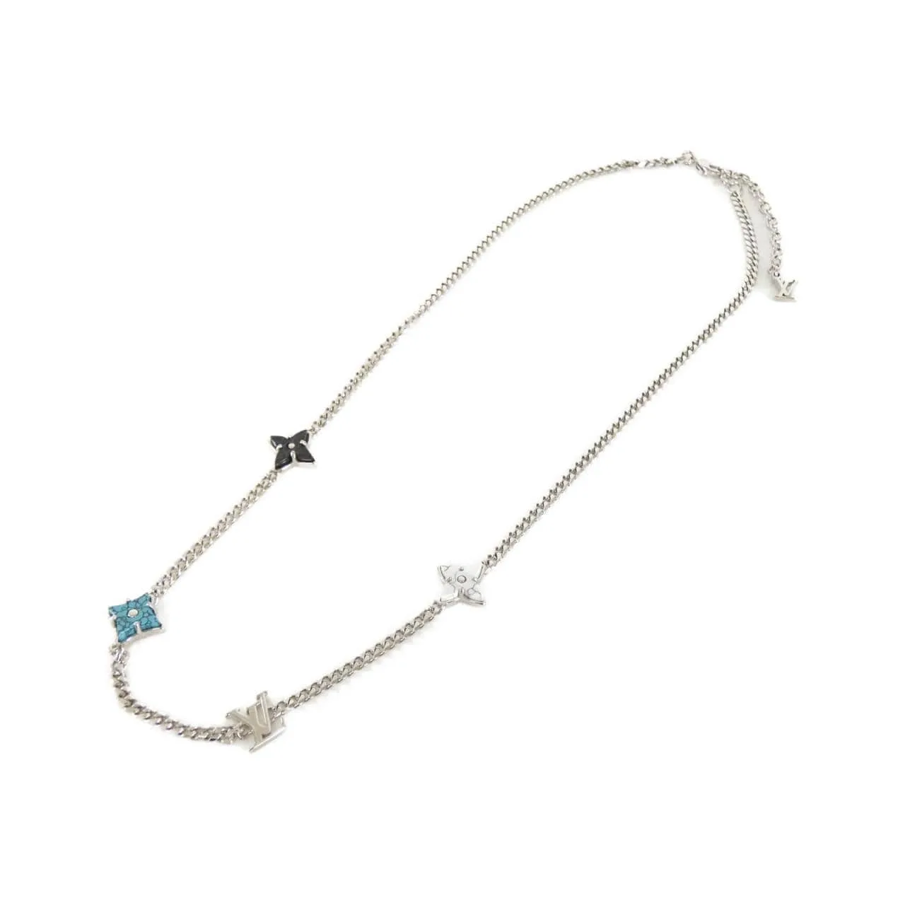 LOUIS VUITTON M01211 Accessories Monogram 藍色 Monogram 中古品A - 縮圖 2