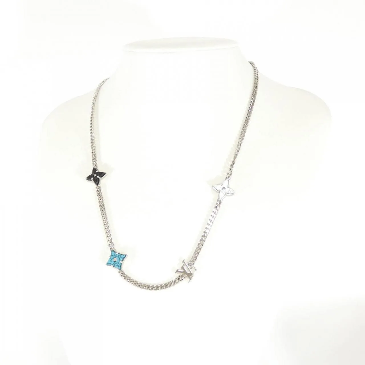 LOUIS VUITTON M01211 Accessories Monogram 藍色 Monogram 中古品A - 縮圖 5