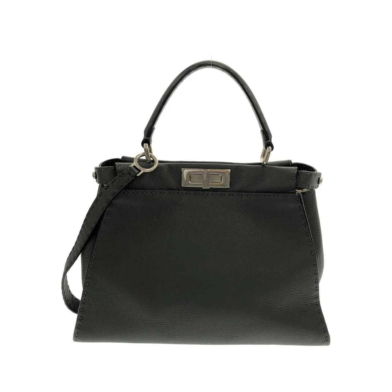 FENDI Peekaboo 8BN290 Q0J Handbag Black