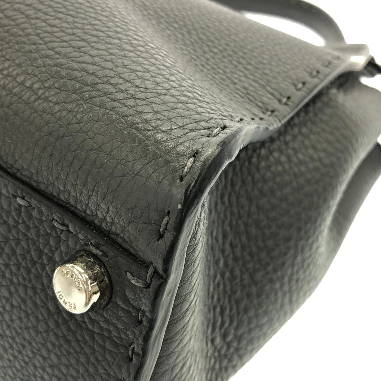 FENDI Peekaboo 8BN290 Q0J Handbag 黑色 中古品A - 縮圖 2