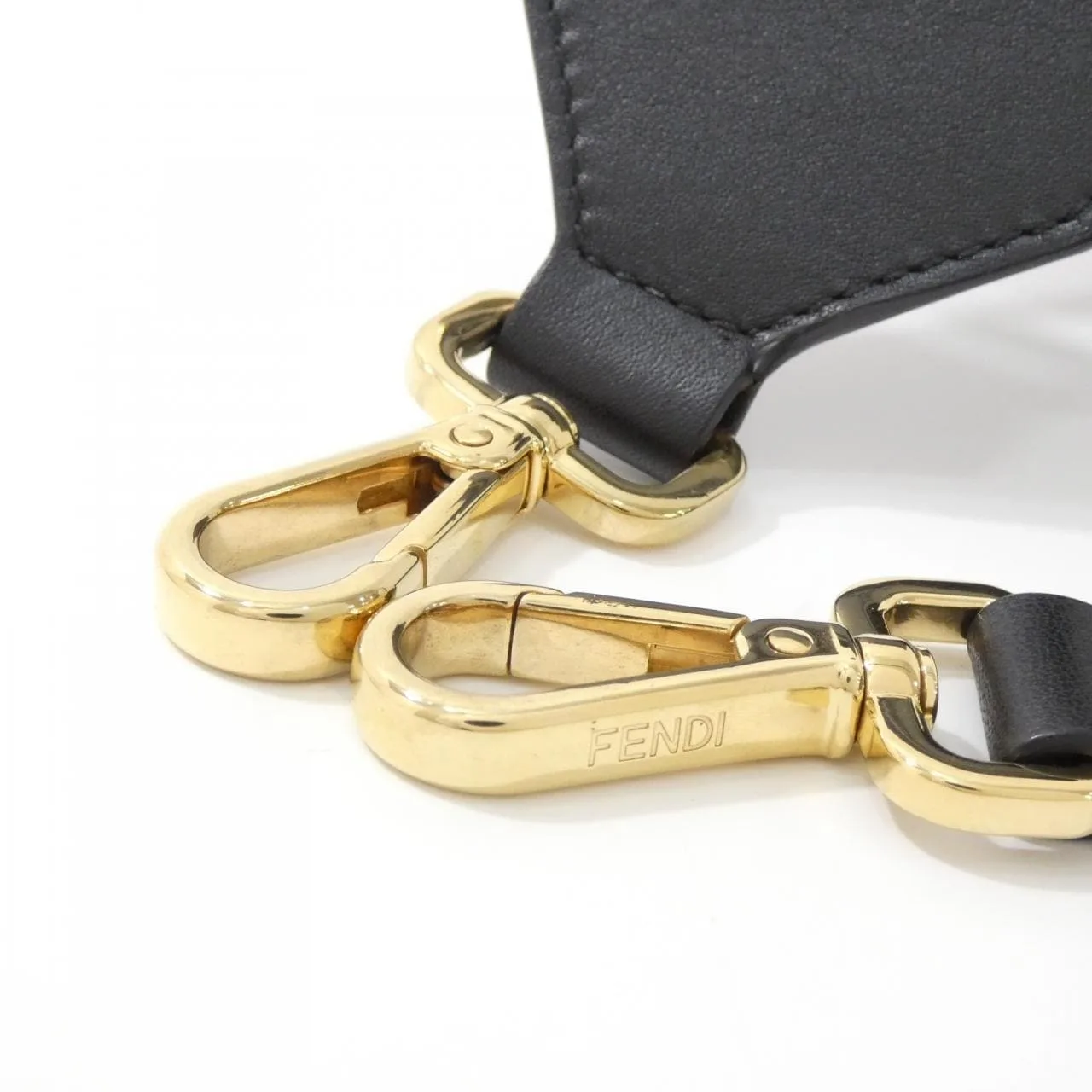 FENDI 8AV134 ADKG Wallet Canvas 黑色 帆布 中古品A - 縮圖 4