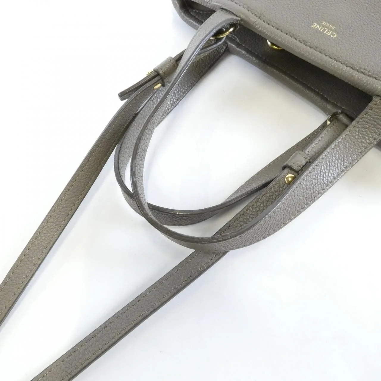 CELINE Cabas 194073CR7 Handbag 黑色 中古品B - 縮圖 5