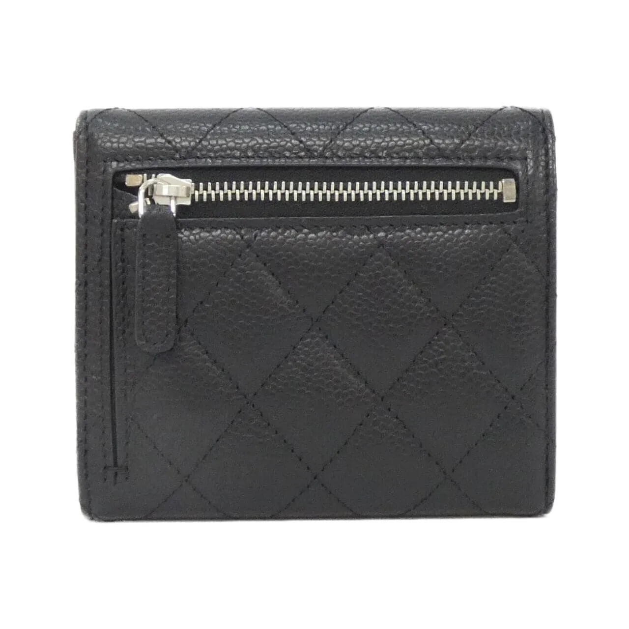 CHANEL Timeless Classic AP0231 Wallet Grained Calfskin Black Grained Calfskin Rank A - Thumbnail 2