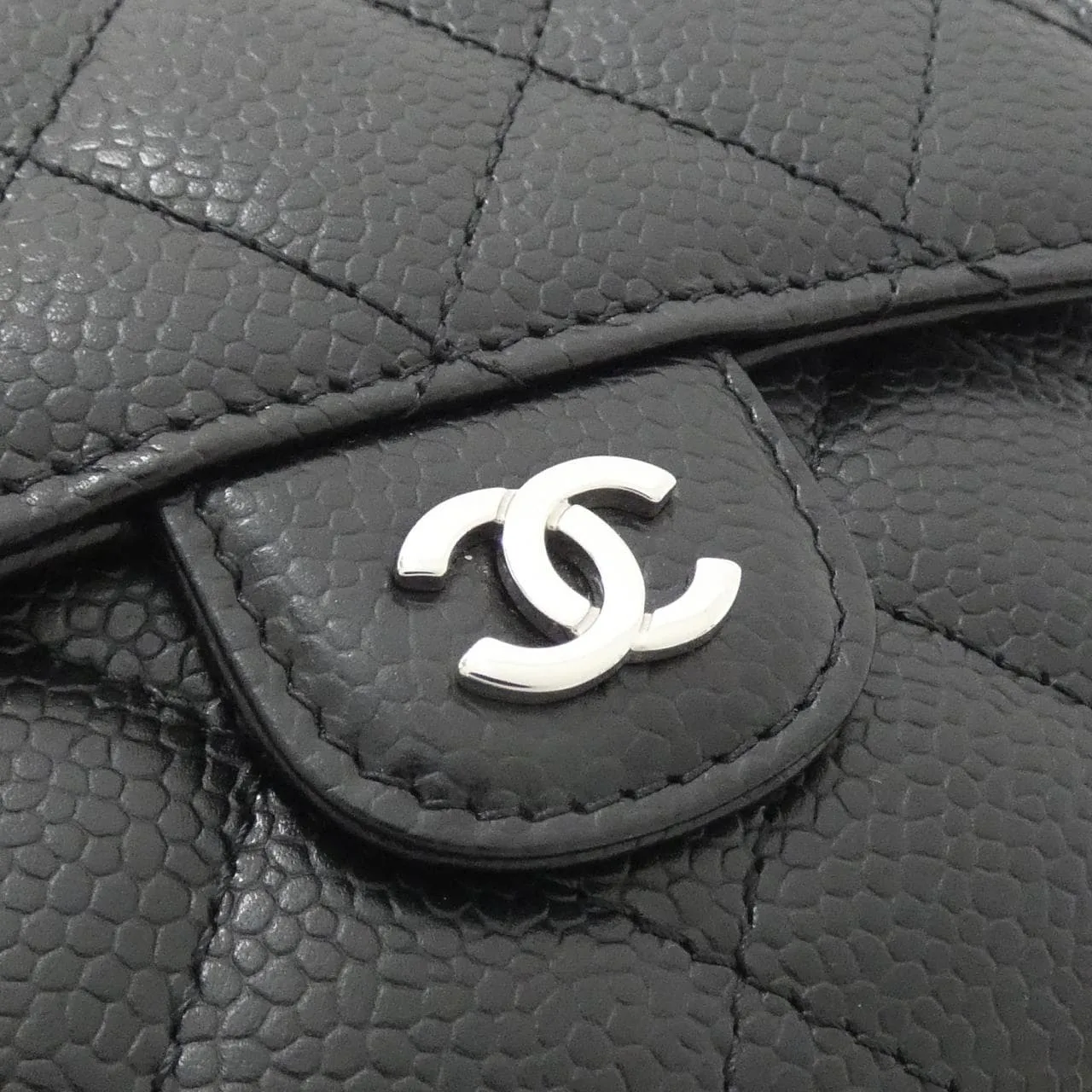 CHANEL Timeless Classic AP0231 Wallet Grained Calfskin Black Grained Calfskin Rank A - Thumbnail 3