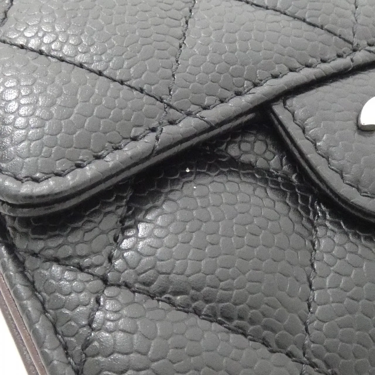 CHANEL Timeless Classic AP0231 Wallet Grained Calfskin Black Grained Calfskin Rank A - Thumbnail 4