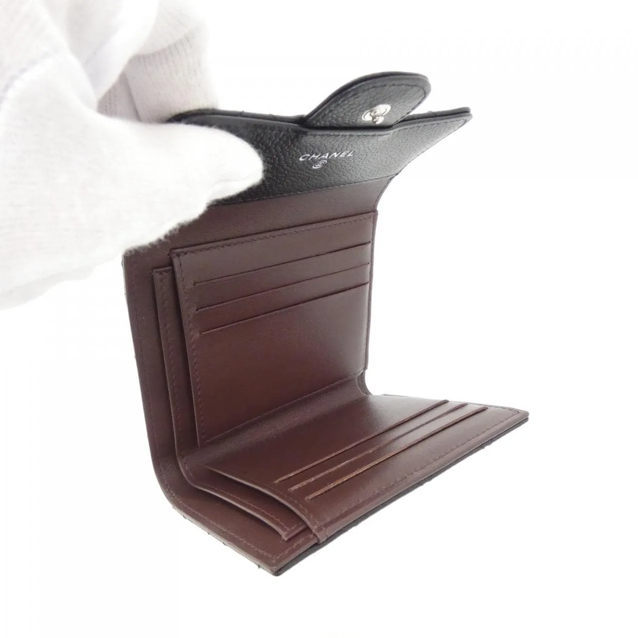 CHANEL Timeless Classic AP0231 Wallet Grained Calfskin Black Grained Calfskin Rank A - Thumbnail 6