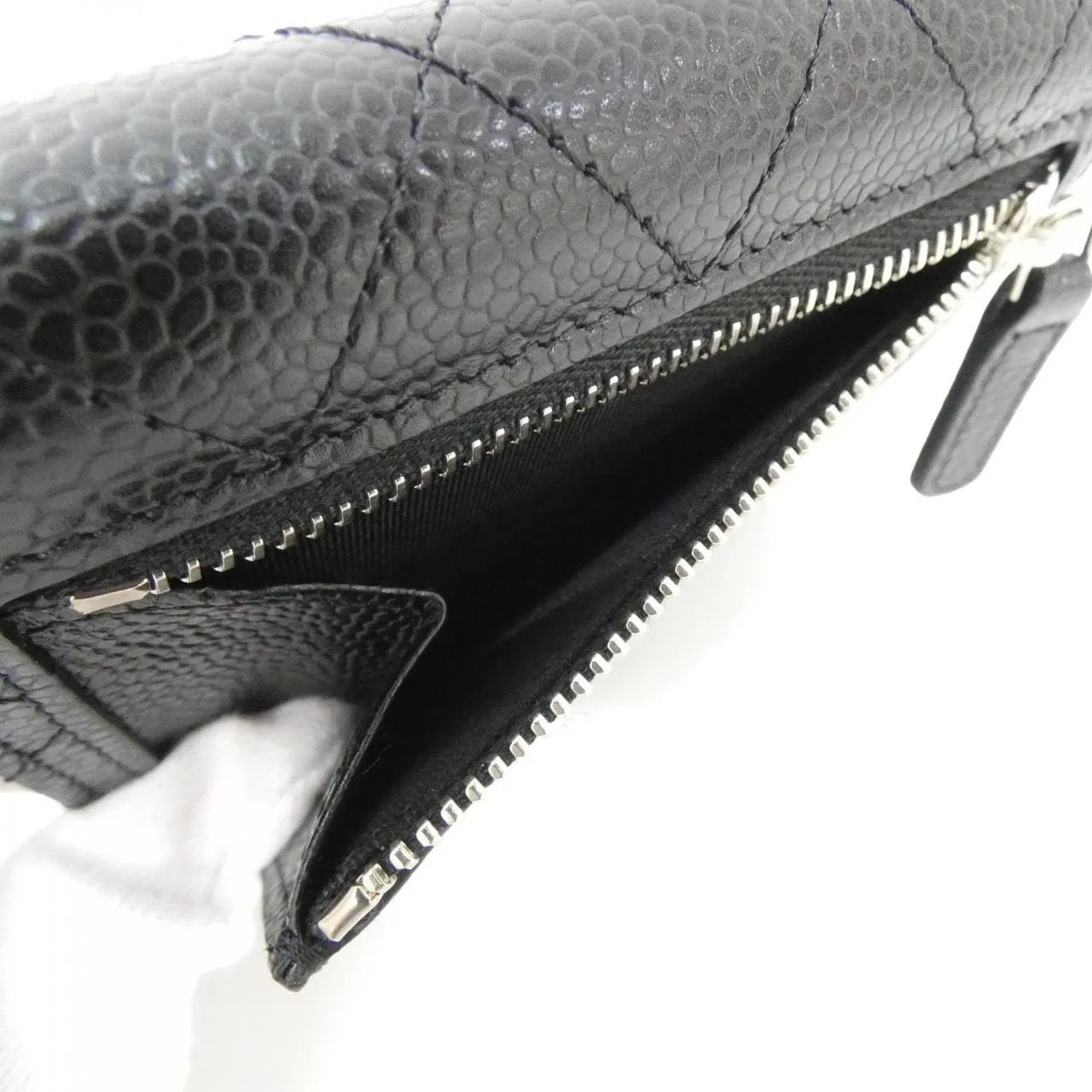 CHANEL Timeless Classic AP0231 Wallet Grained Calfskin Black Grained Calfskin Rank A - Thumbnail 7