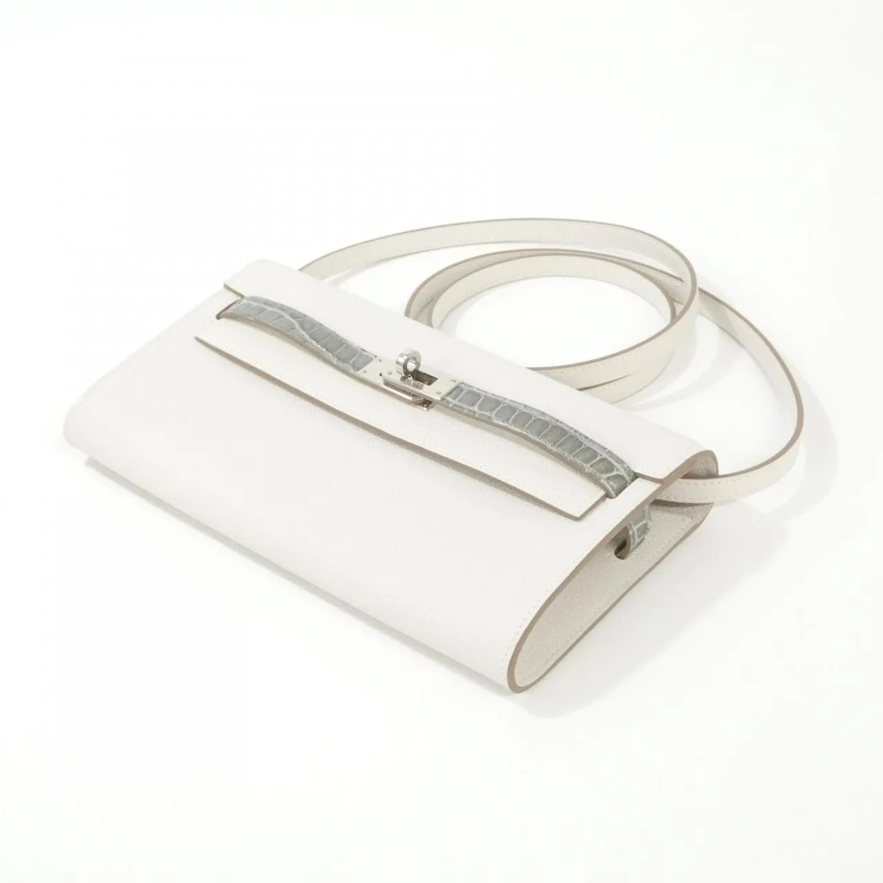 HERMES Kelly 082210CK Wallet Epsom Black Epsom Leather Rank A - Thumbnail 3