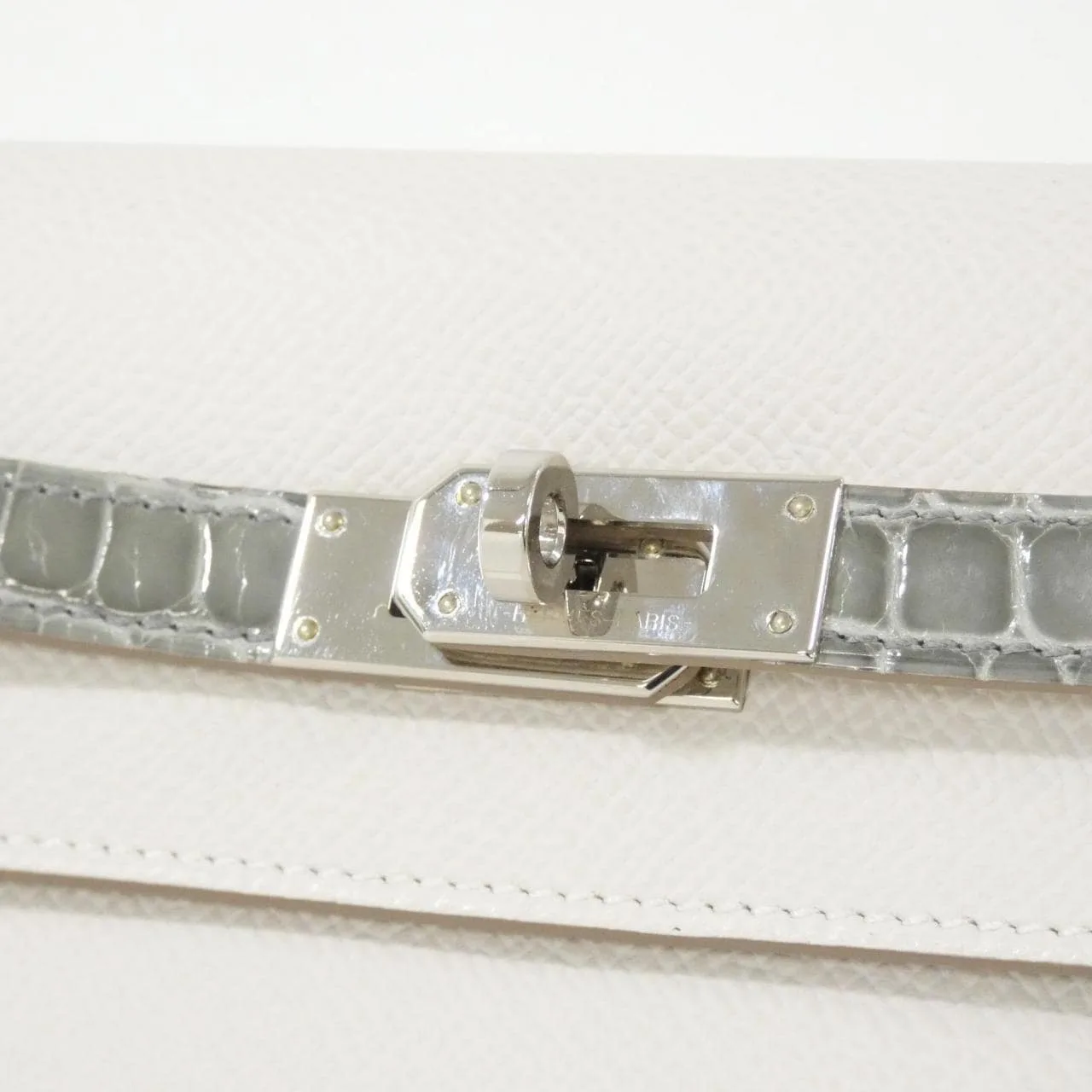 HERMES Kelly 082210CK Wallet Epsom Black Epsom Leather Rank A - Thumbnail 4