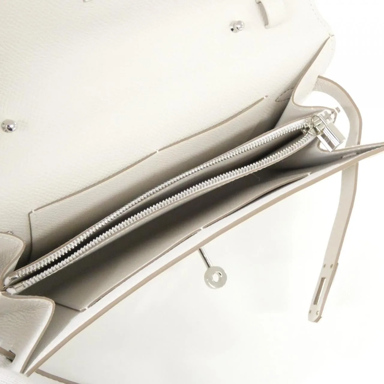 HERMES Kelly 082210CK Wallet Epsom Black Epsom Leather Rank A - Thumbnail 6