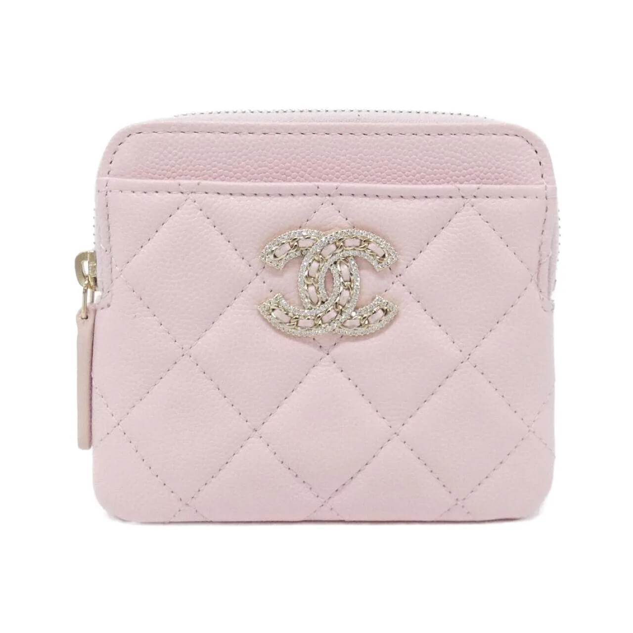 CHANEL Timeless Classic AP2741 Coin Case Grained Calfskin Pink