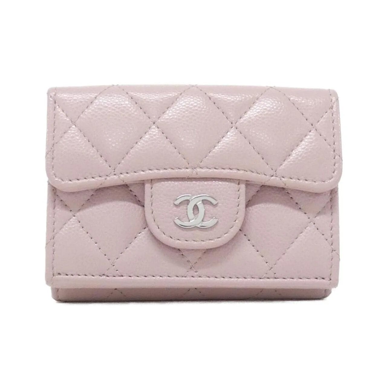 CHANEL Timeless Classic AP0230 Wallet Grained Calfskin Pink