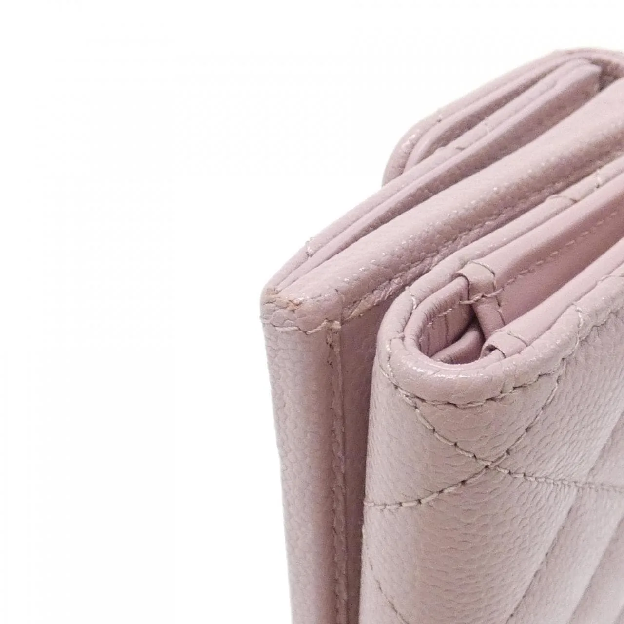 CHANEL Timeless Classic AP0230 Wallet Grained Calfskin 粉色 荔枝紋牛皮 中古品A - 縮圖 3