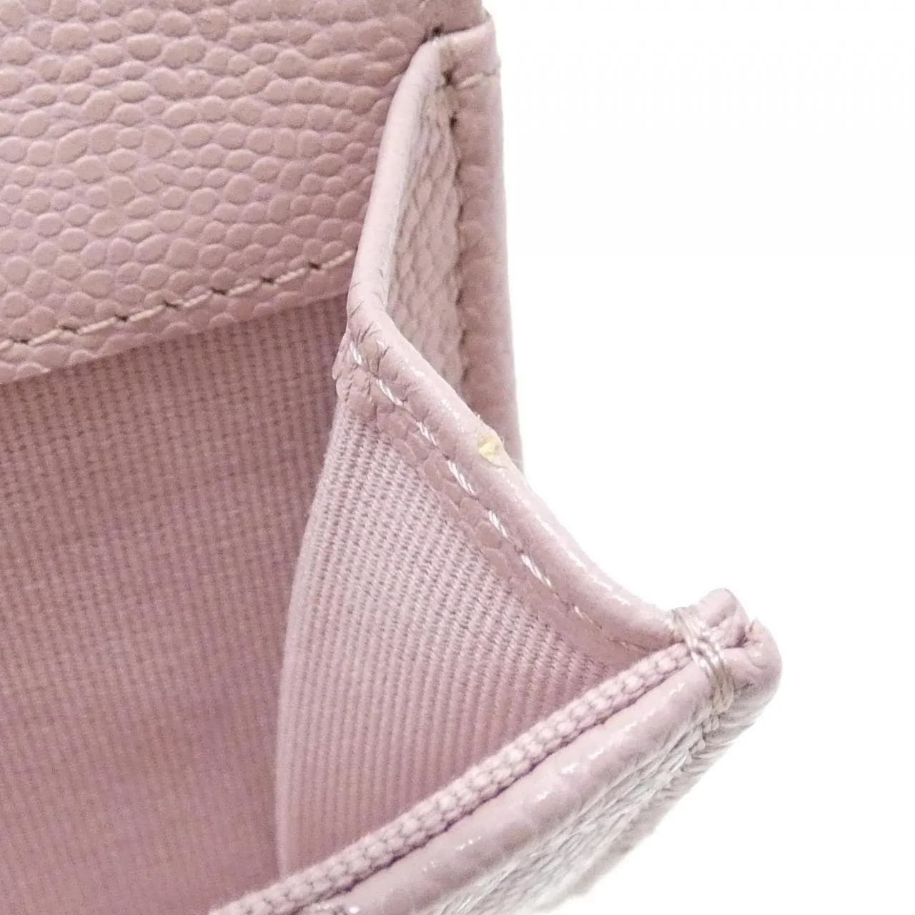 CHANEL Timeless Classic AP0230 Wallet Grained Calfskin 粉色 荔枝紋牛皮 中古品A - 縮圖 9