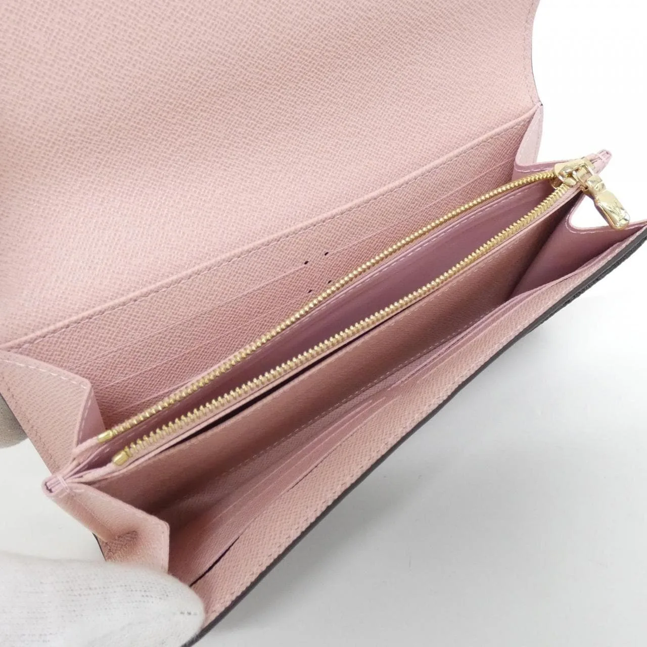 LOUIS VUITTON M62235 Wallet Monogram 黑色 Monogram 中古品A - 縮圖 6