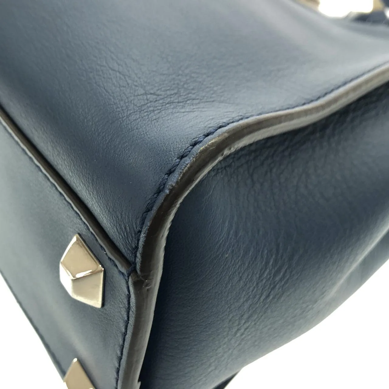 FENDI Peekaboo 8BN290 9DQ Handbag Leather 黑色 皮革 中古品A - 縮圖 2