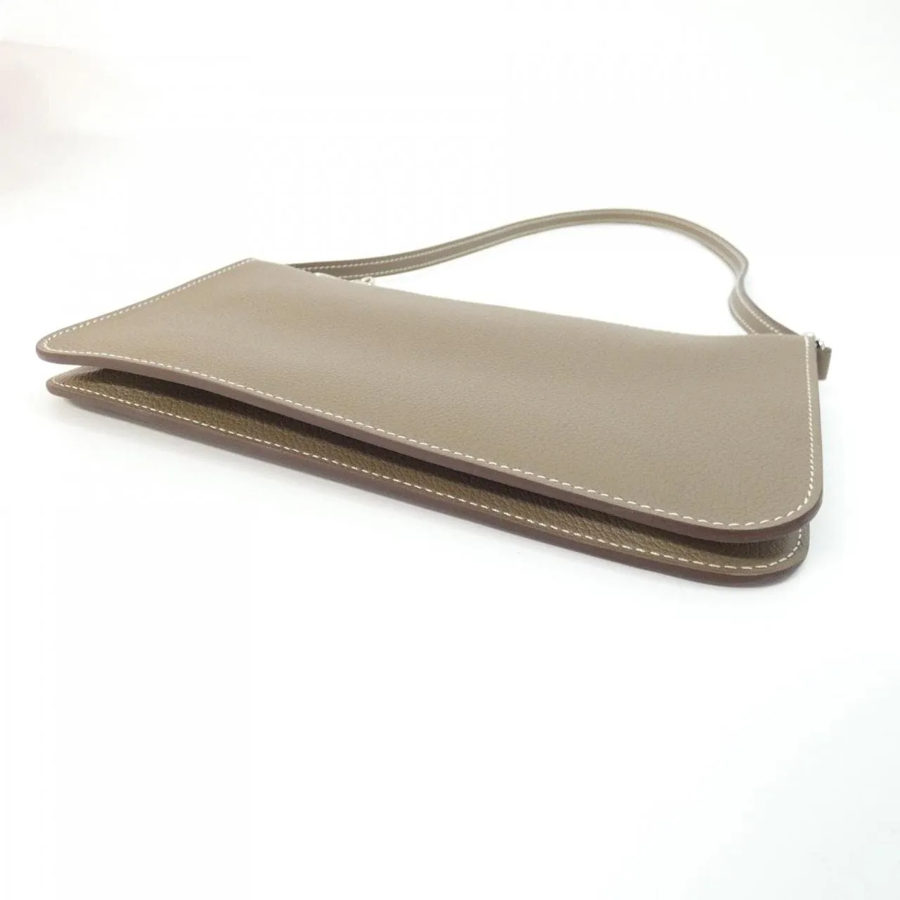 HERMES 086888CK Pouch Etoupe 中古品A - 縮圖 2