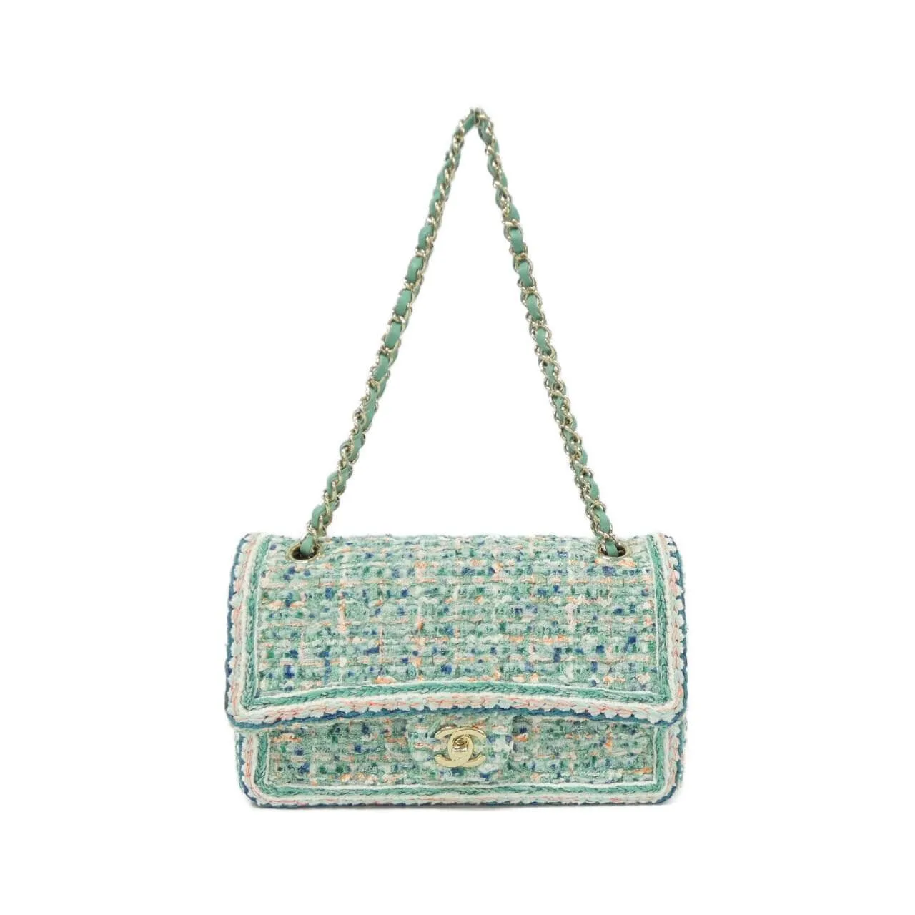 CHANEL Matelasse 1112 Shoulder Tweed Multicolor