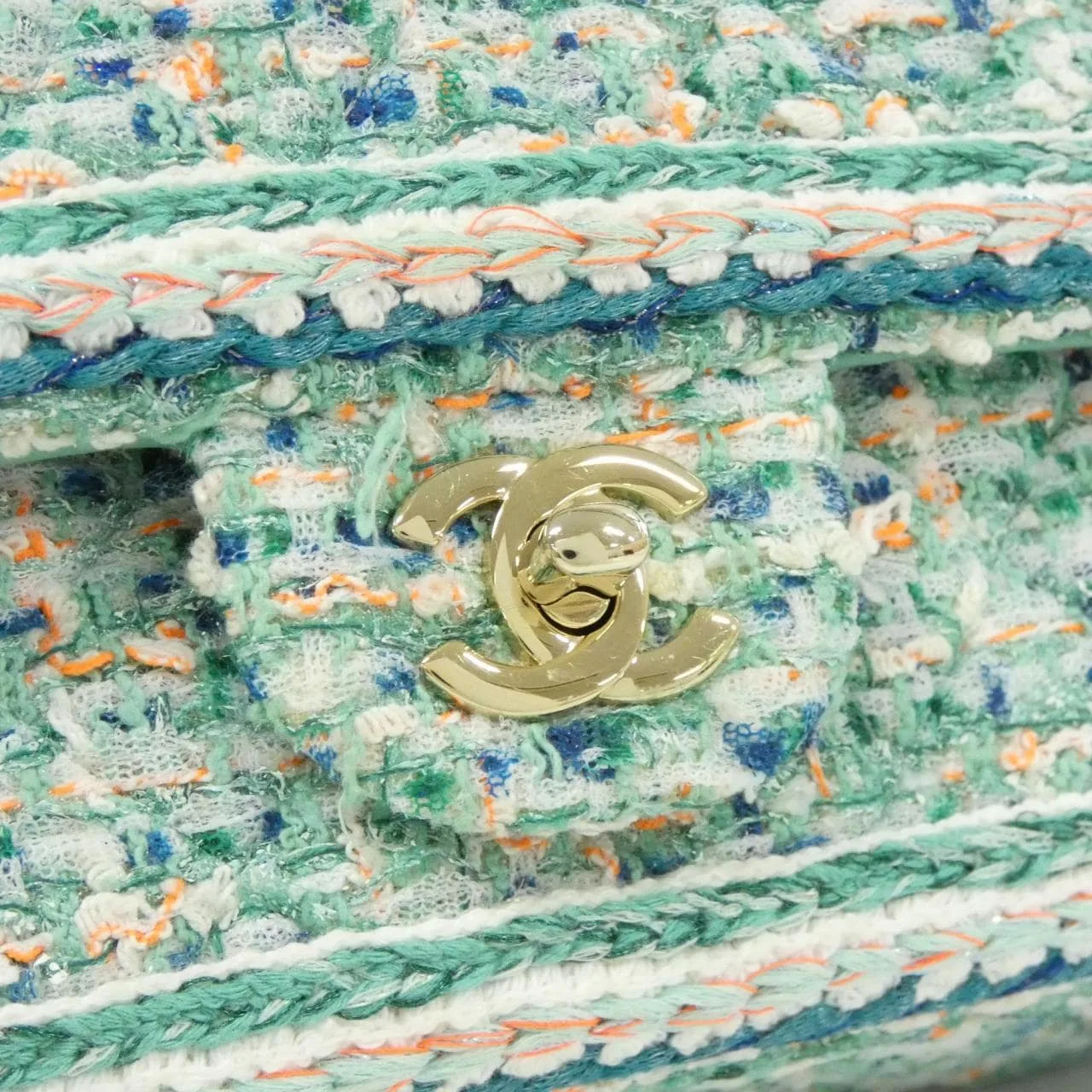 CHANEL Matelasse 1112 Shoulder Tweed Multicolor Tweed - Thumbnail 4