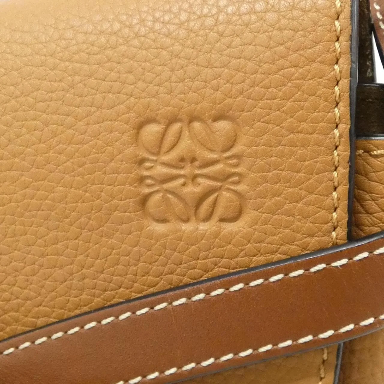 LOEWE Gate 321 12 U62 Shoulder 黑色 中古品A - 縮圖 3