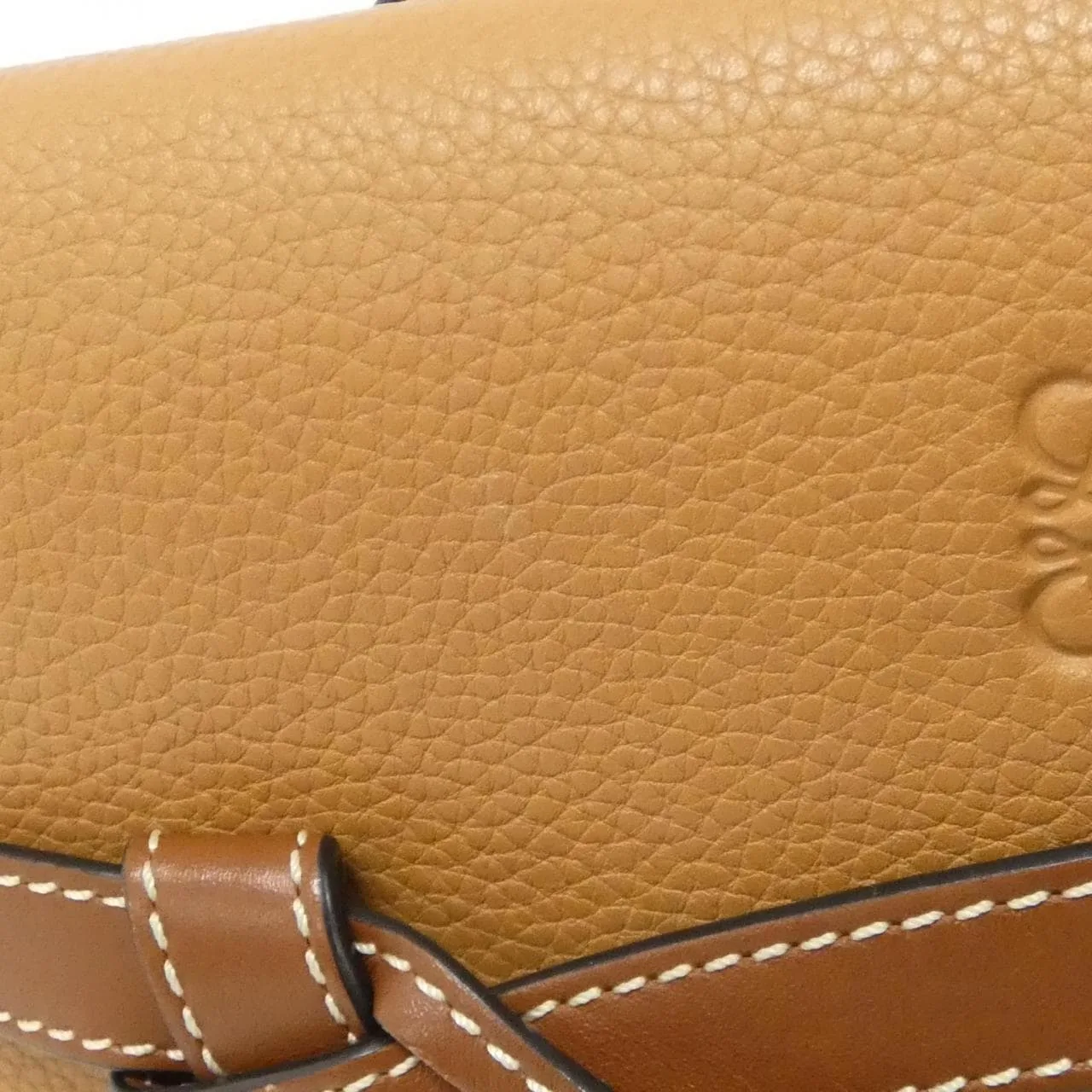 LOEWE Gate 321 12 U62 Shoulder 黑色 中古品A - 縮圖 4