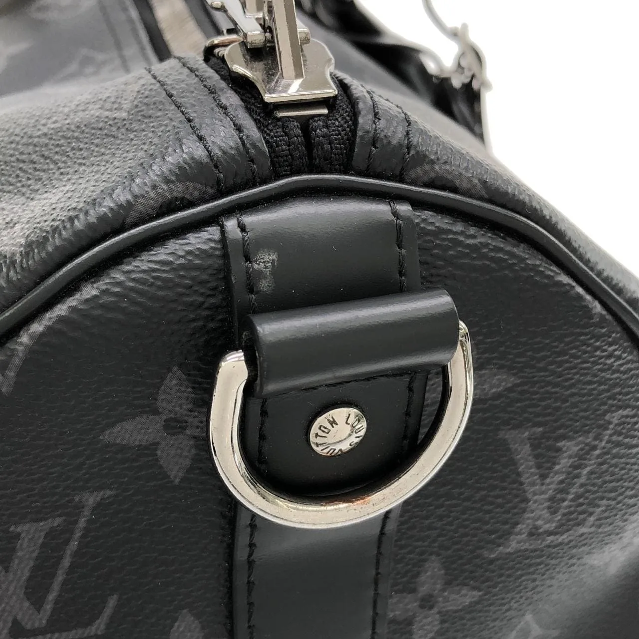 LOUIS VUITTON Eclipse M40569 Boston Monogram 黑色 Monogram 中古品B - 縮圖 4