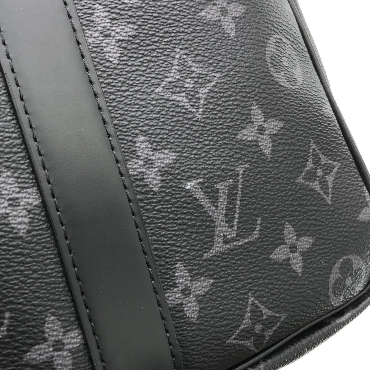 LOUIS VUITTON Eclipse M40569 Boston Monogram 黑色 Monogram 中古品B - 縮圖 6