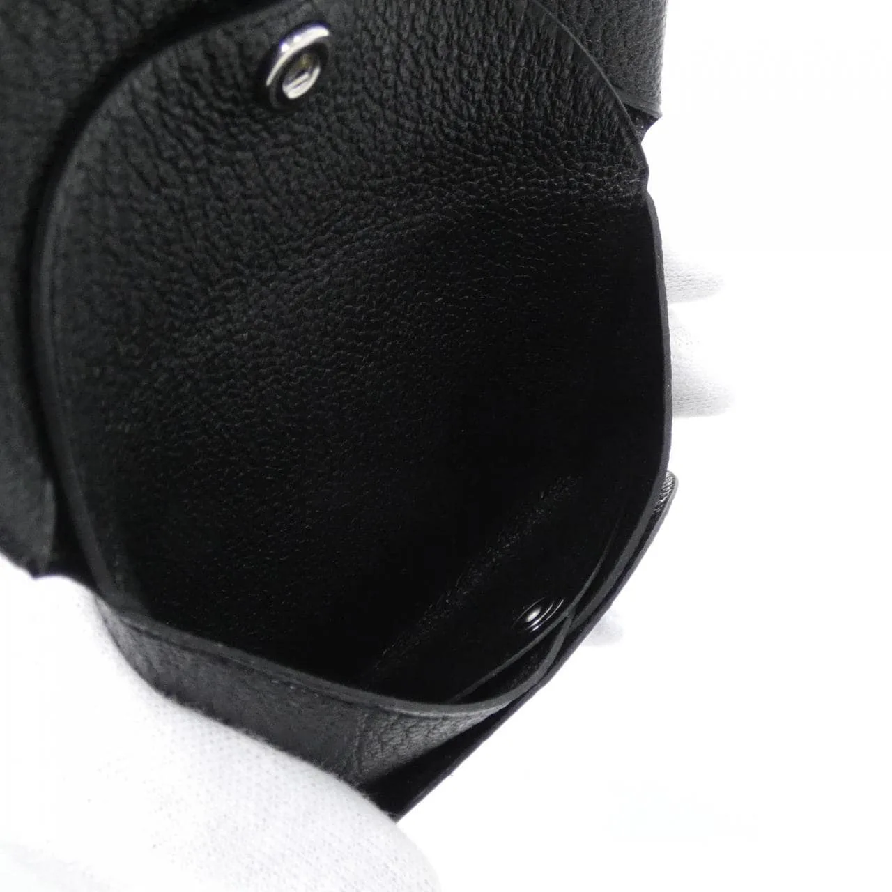 HERMES 082977CK Coin Case Black Rank A - Thumbnail 3