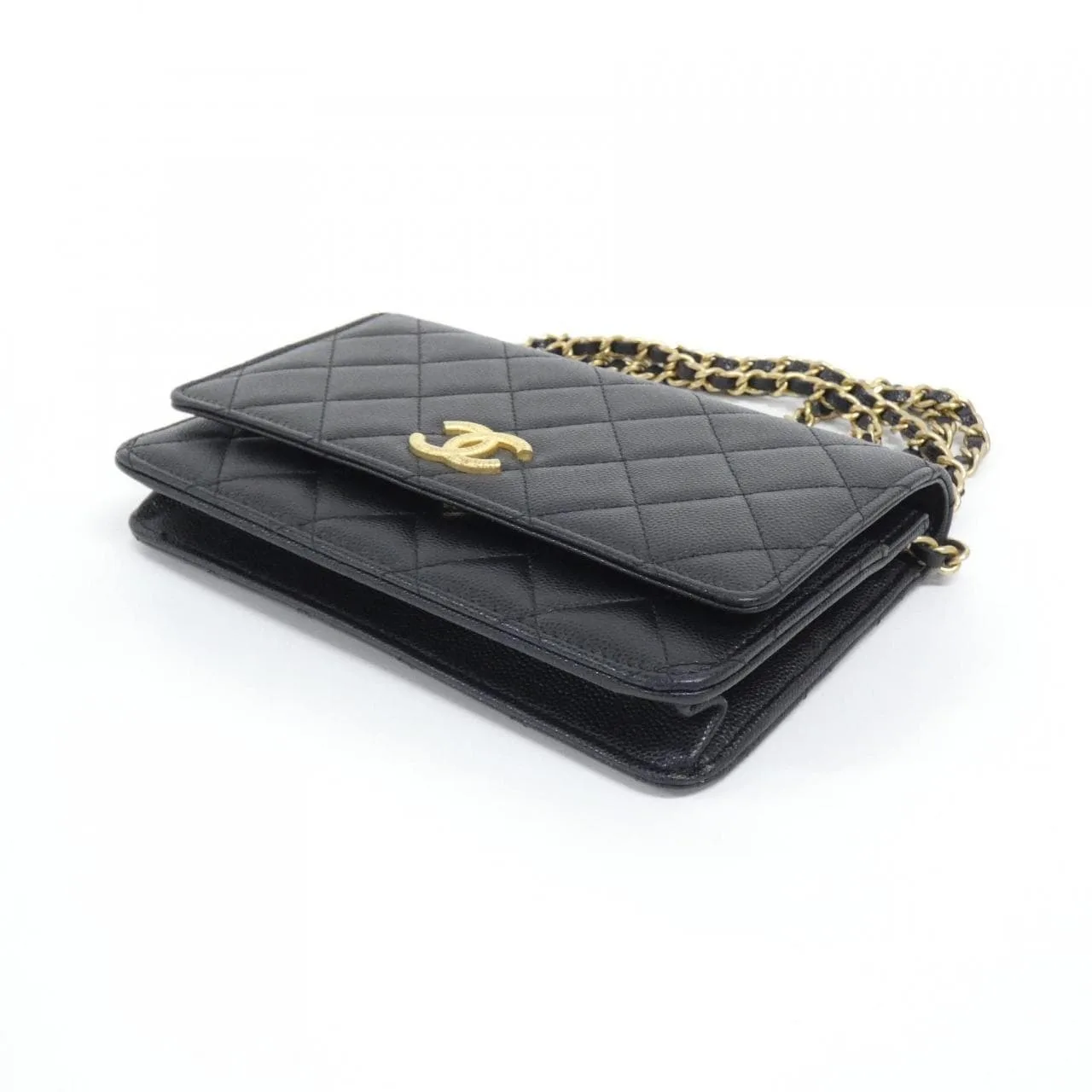 CHANEL Chanel 19 AP3516 Wallet Grained Calfskin 黑色 荔枝紋牛皮 中古品A - 縮圖 3