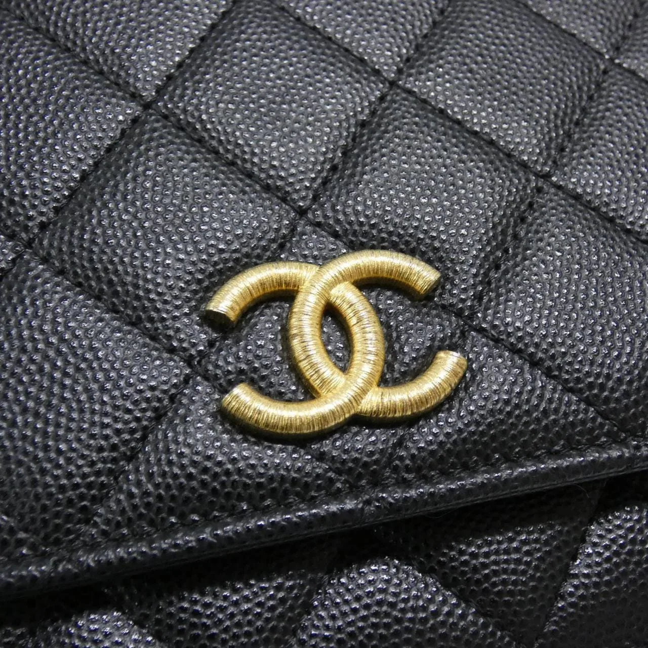 CHANEL Chanel 19 AP3516 Wallet Grained Calfskin 黑色 荔枝紋牛皮 中古品A - 縮圖 4