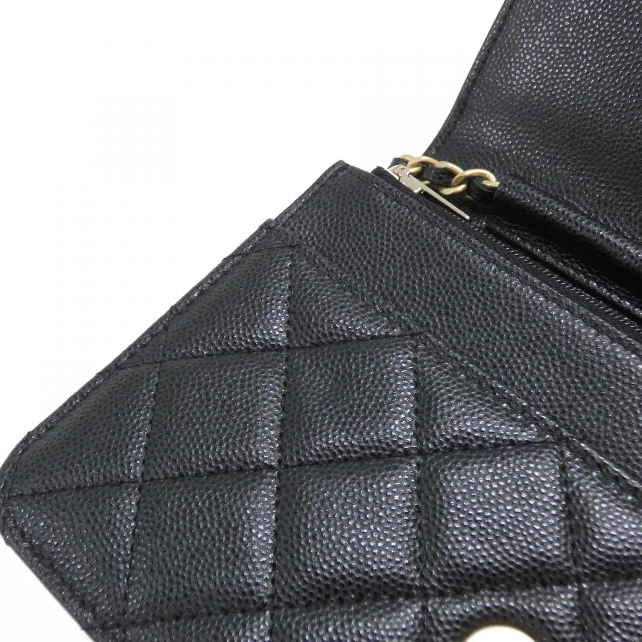 CHANEL Chanel 19 AP3516 Wallet Grained Calfskin 黑色 荔枝紋牛皮 中古品A - 縮圖 9