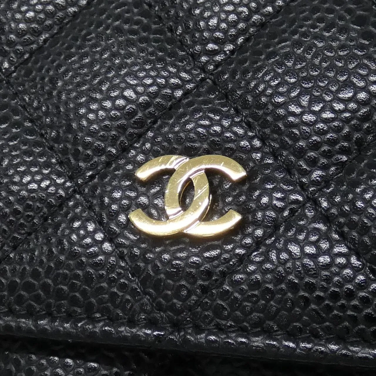 CHANEL Timeless Classic AP0250 Wallet Grained Calfskin 黑色 荔枝紋牛皮 中古品A - 縮圖 4