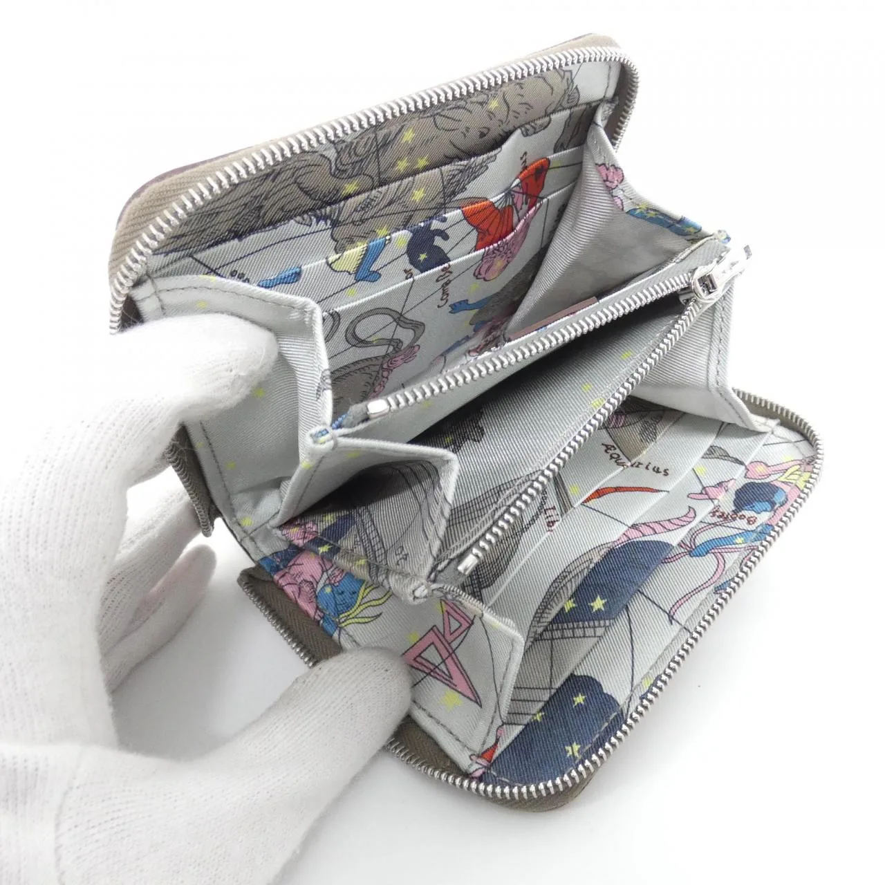 HERMES 087542CK Wallet Etoupe Rank A - Thumbnail 6