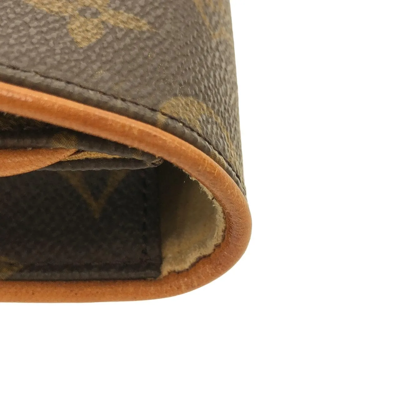 LOUIS VUITTON Pochette M51852 Shoulder Monogram 黑色 Monogram 中古品A - 縮圖 5