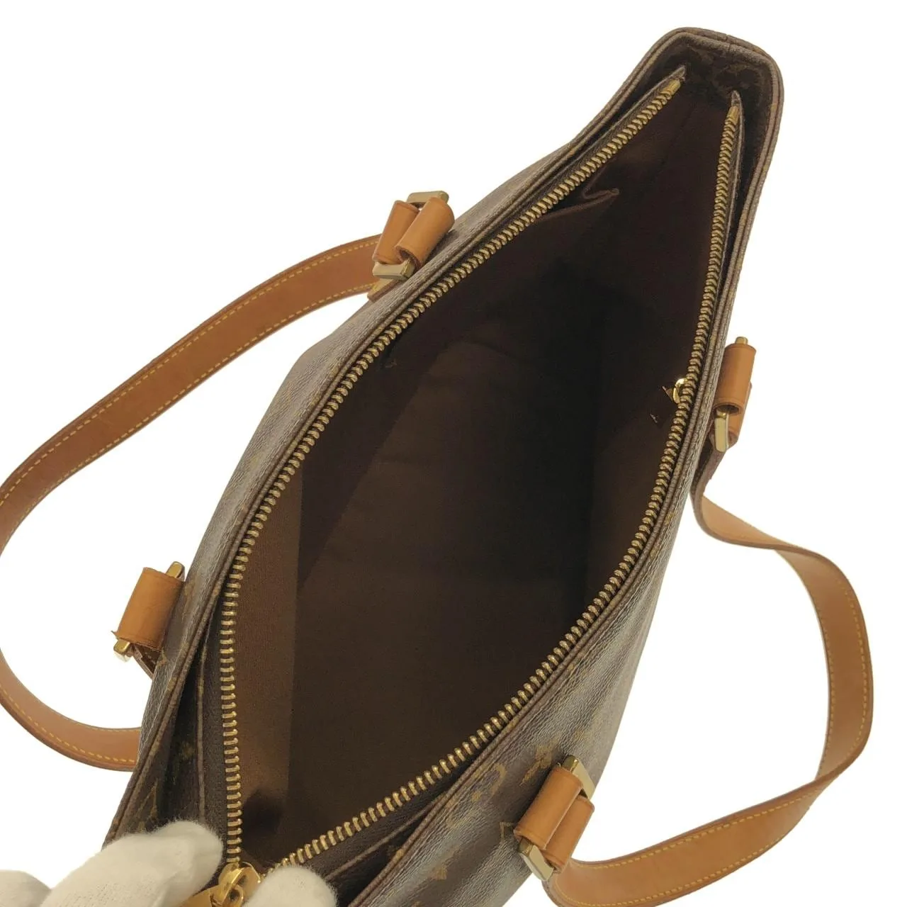 LOUIS VUITTON Caba Piano M51148 Handbag Monogram 黑色 Monogram 中古品B - 縮圖 8