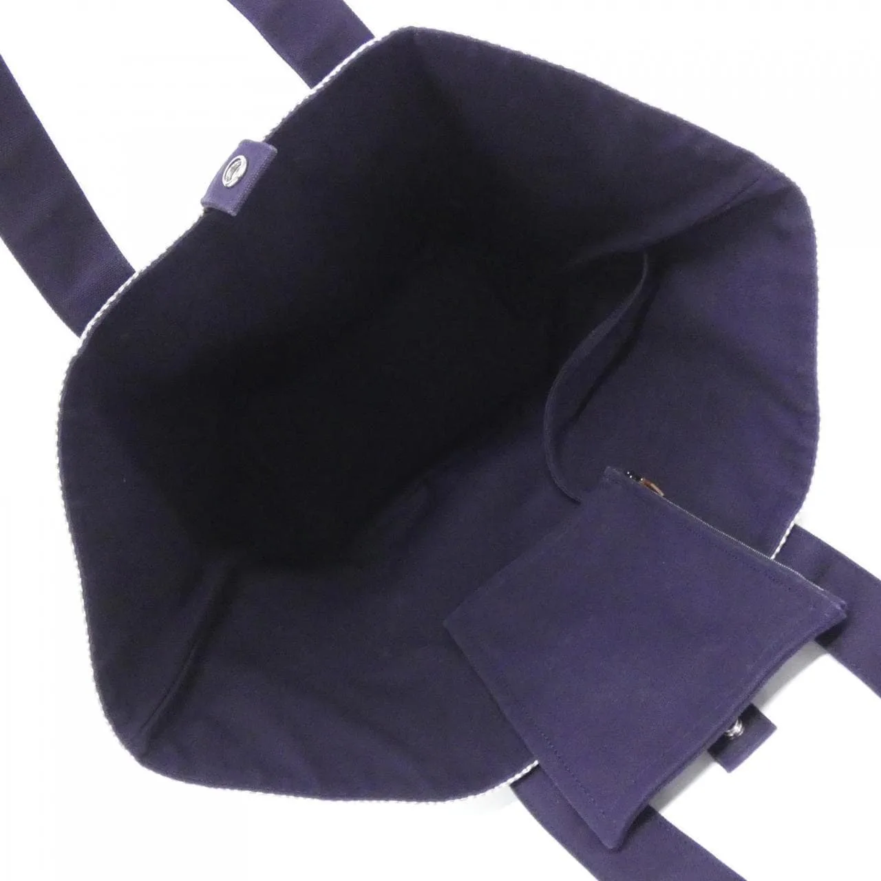 HERMES 102495M Handbag Canvas Black Canvas Rank A - Thumbnail 5