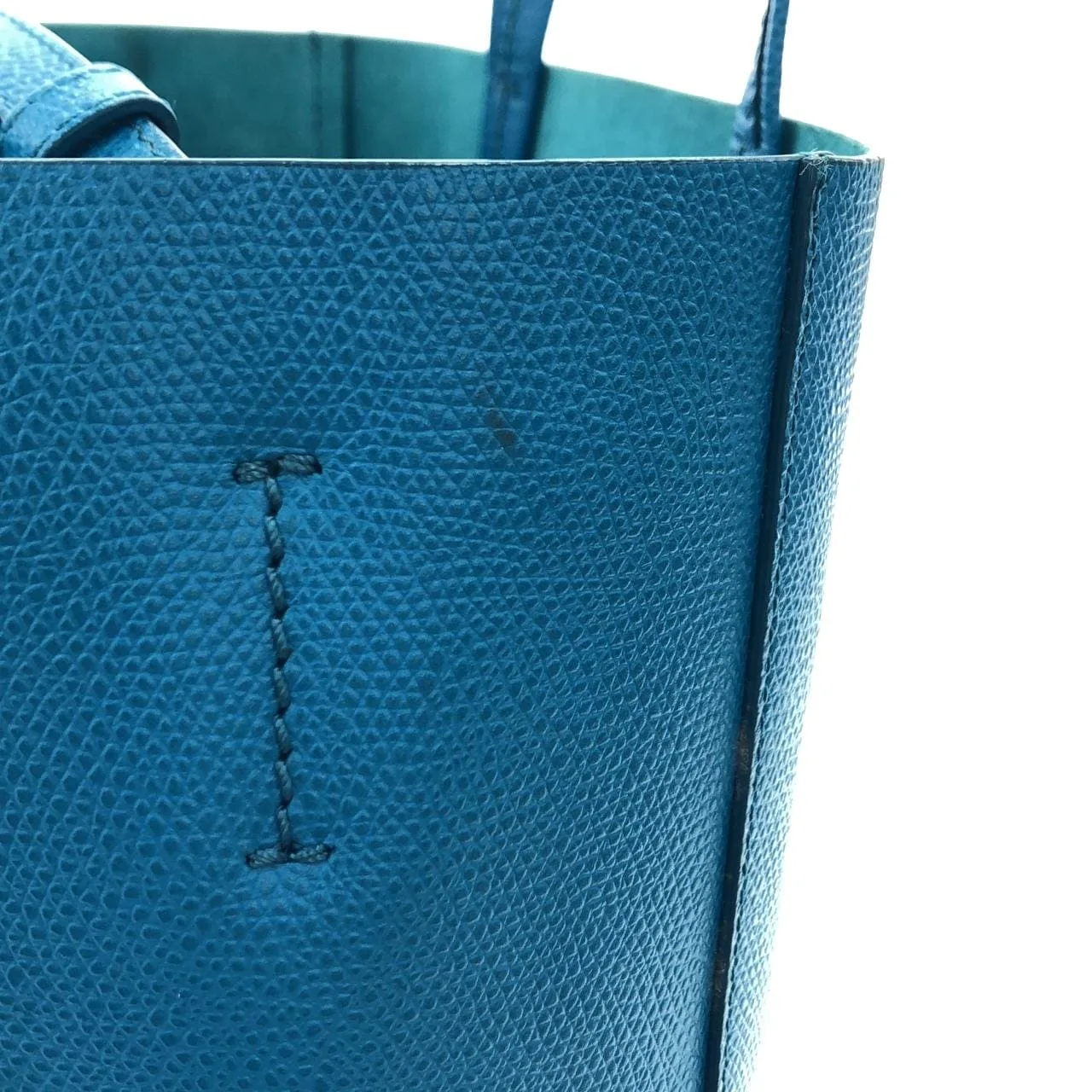 CELINE Cabas 176183XBA Handbag 藍色 中古品A - 縮圖 4