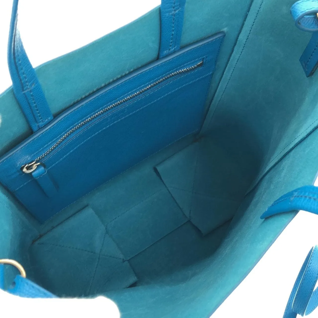 CELINE Cabas 176183XBA Handbag 藍色 中古品A - 縮圖 6