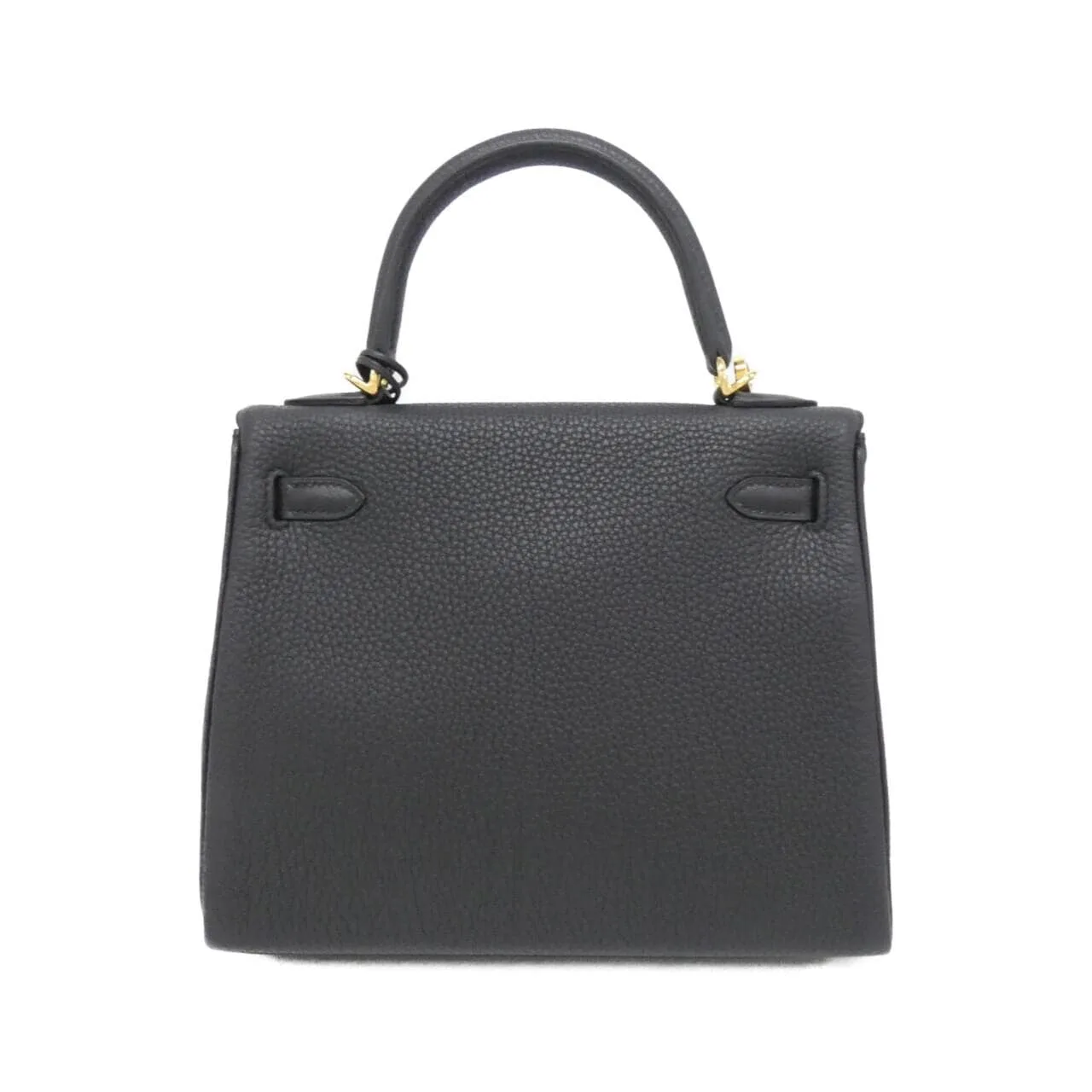 HERMES Kelly 044624CC Handbag Togo Black Togo Leather Rank A - Thumbnail 2