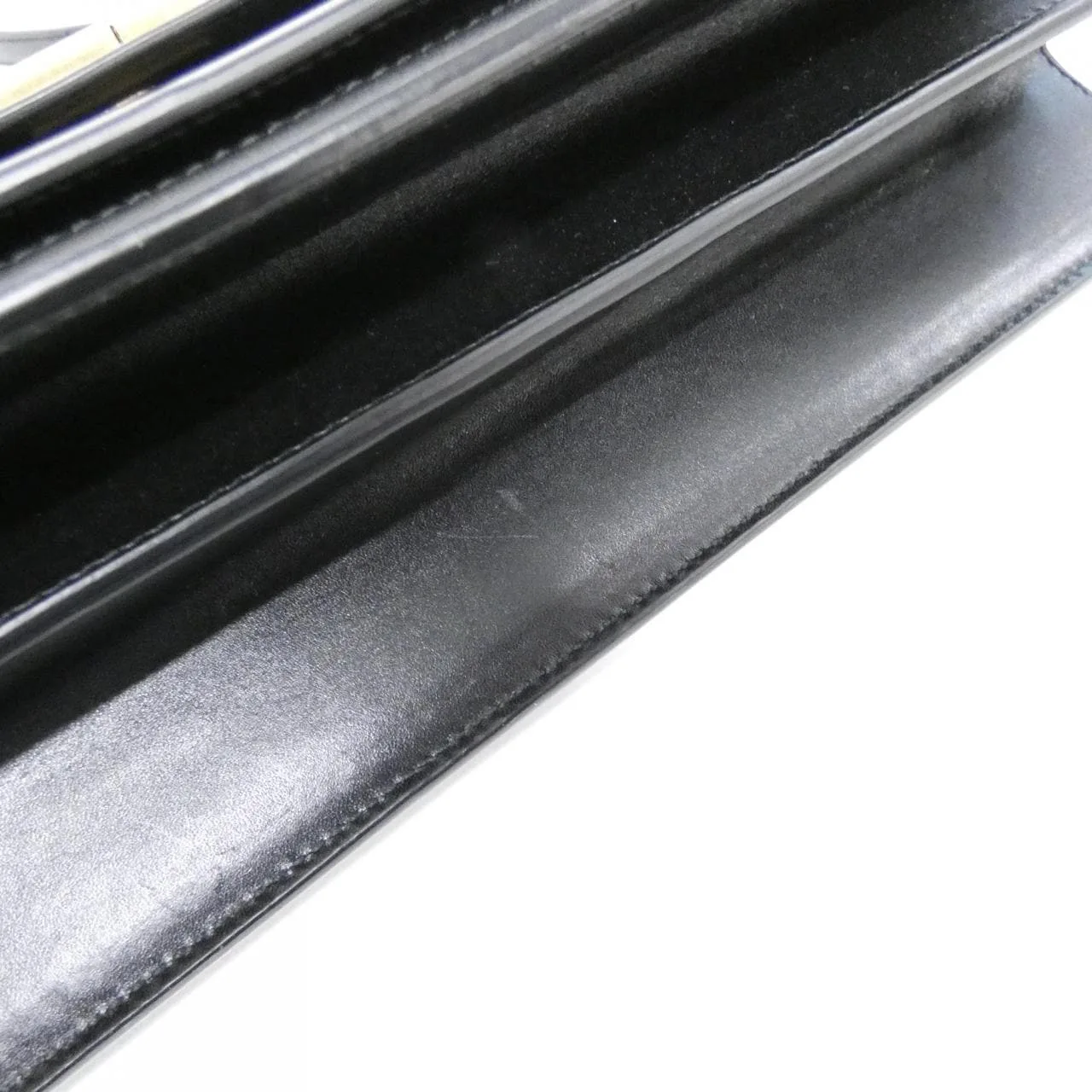BALENCIAGA 580642 0D22M Handbag Leather 黑色 皮革 中古品A - 縮圖 3