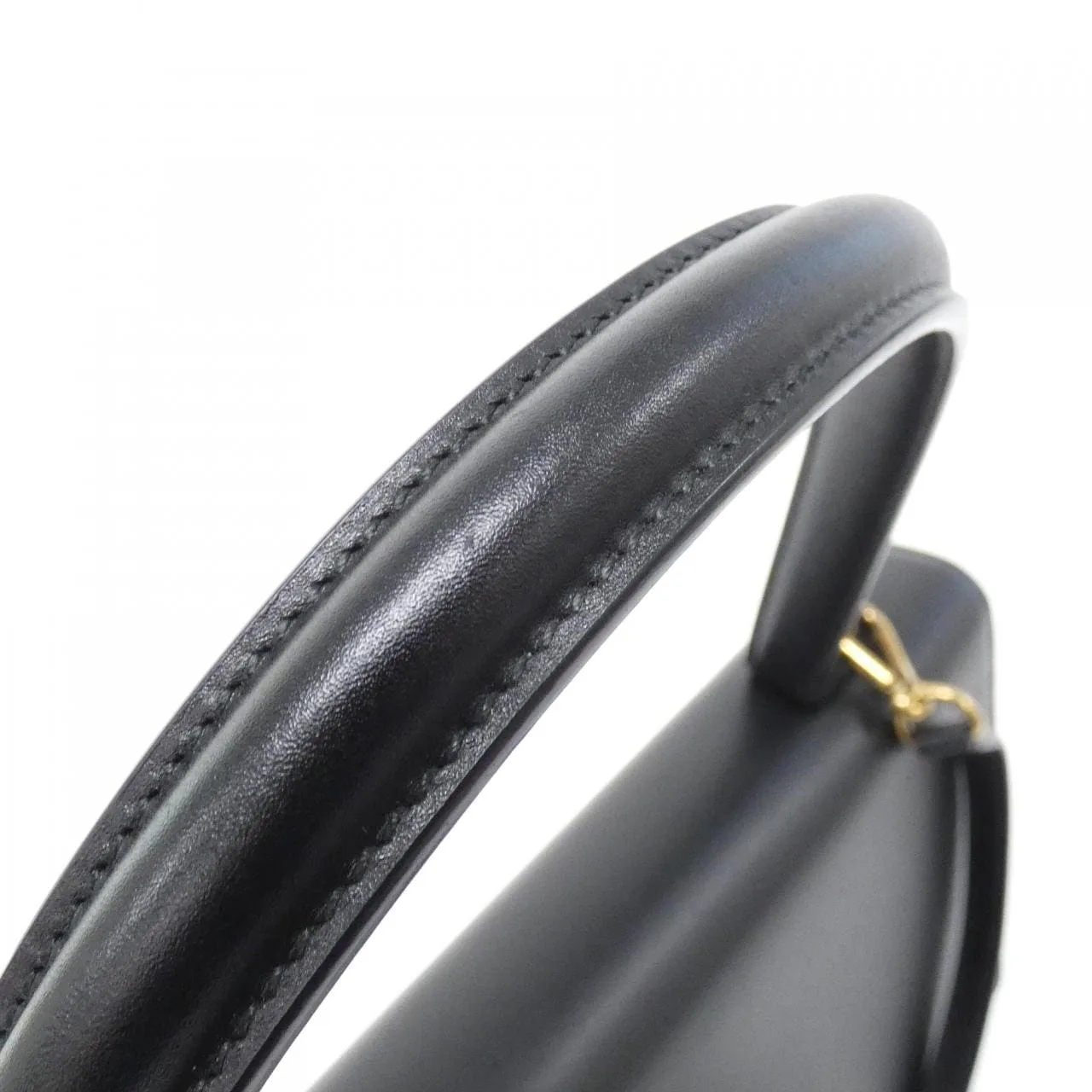 BALENCIAGA 580642 0D22M Handbag Leather 黑色 皮革 中古品A - 縮圖 7