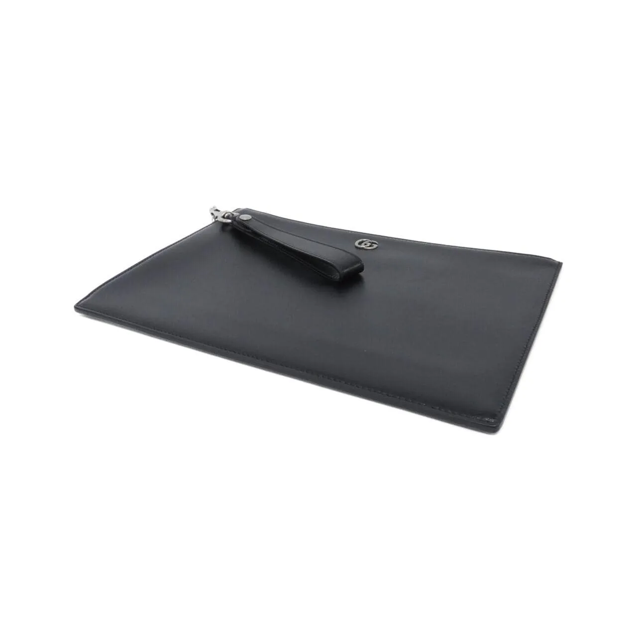 GUCCI 475317 Handbag Leather 黑色 皮革 中古品A - 縮圖 3