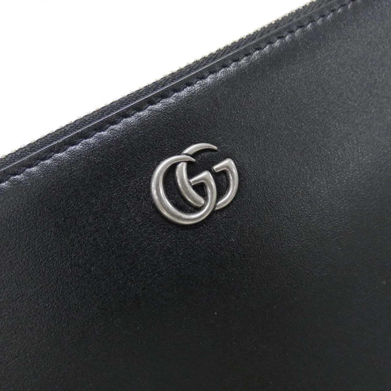 GUCCI 475317 Handbag Leather 黑色 皮革 中古品A - 縮圖 6