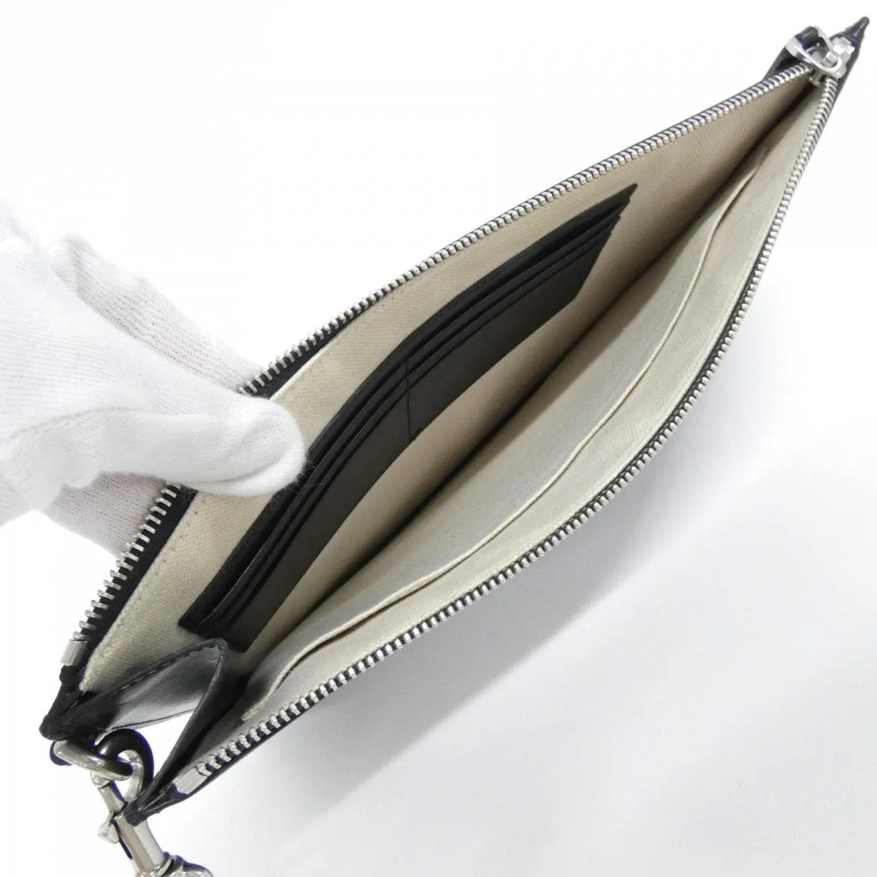 GUCCI 475317 Handbag Leather 黑色 皮革 中古品A - 縮圖 8