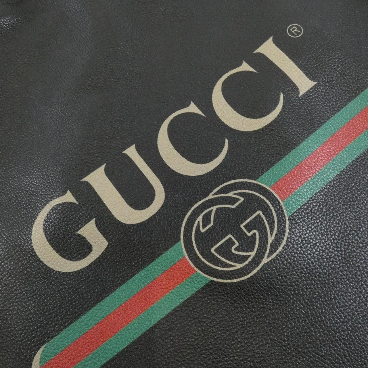 GUCCI 516639 OGCBT 背包 皮革 黑色 皮革 中古品B - 縮圖 5
