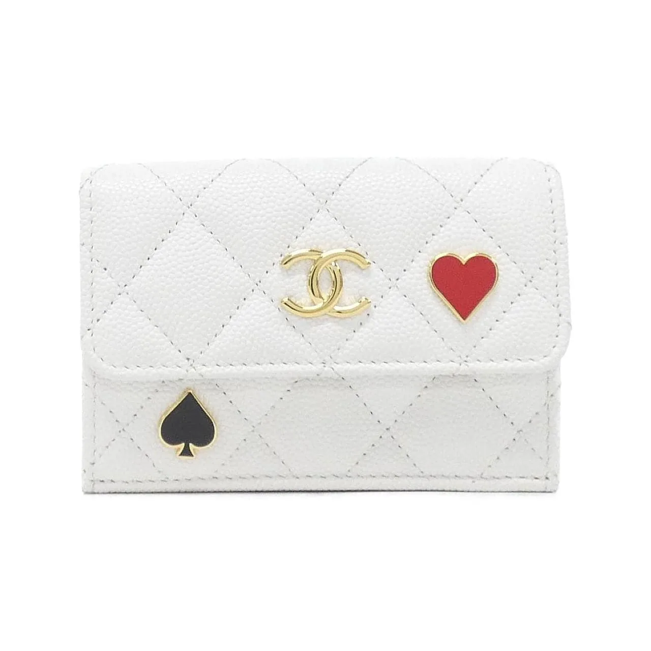 CHANEL Chanel 19 AP3081 Wallet Grained Calfskin White
