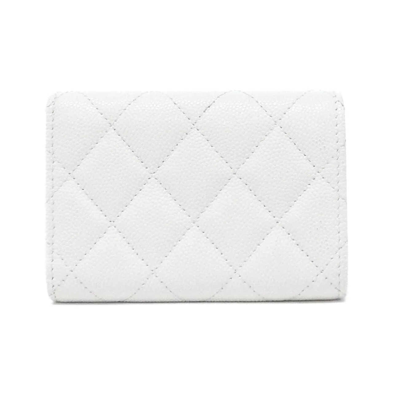 CHANEL Chanel 19 AP3081 Wallet Grained Calfskin 白色 荔枝紋牛皮 中古品A - 縮圖 2